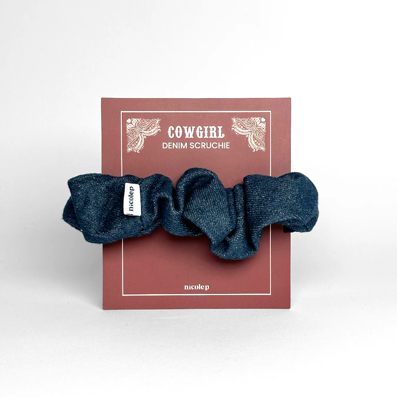 Country Scrunchie - Dark Blue - Image 3