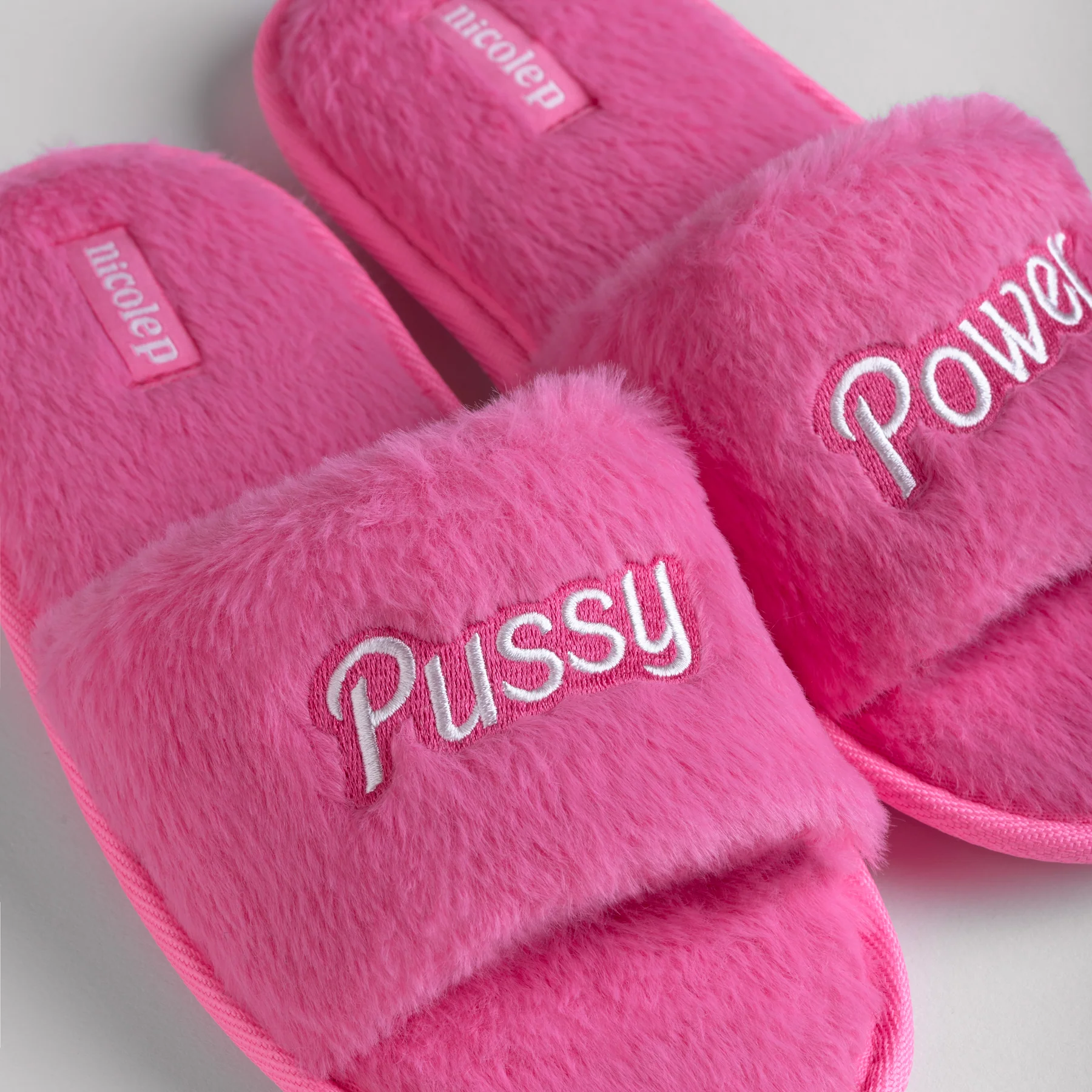 Fluffy Slippers - Pink NEW - Image 3