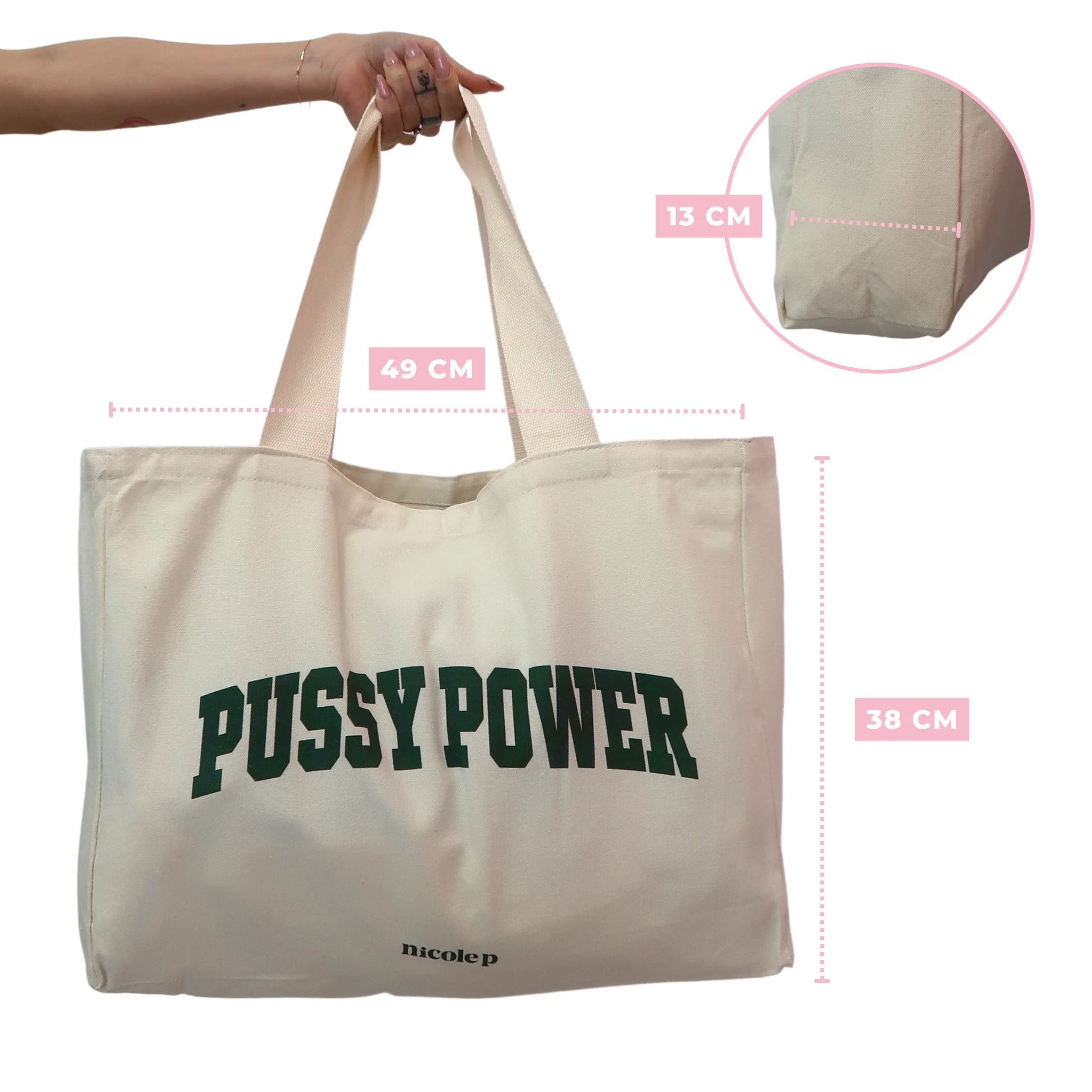 Tote Bag - Green College BIG - Image 7