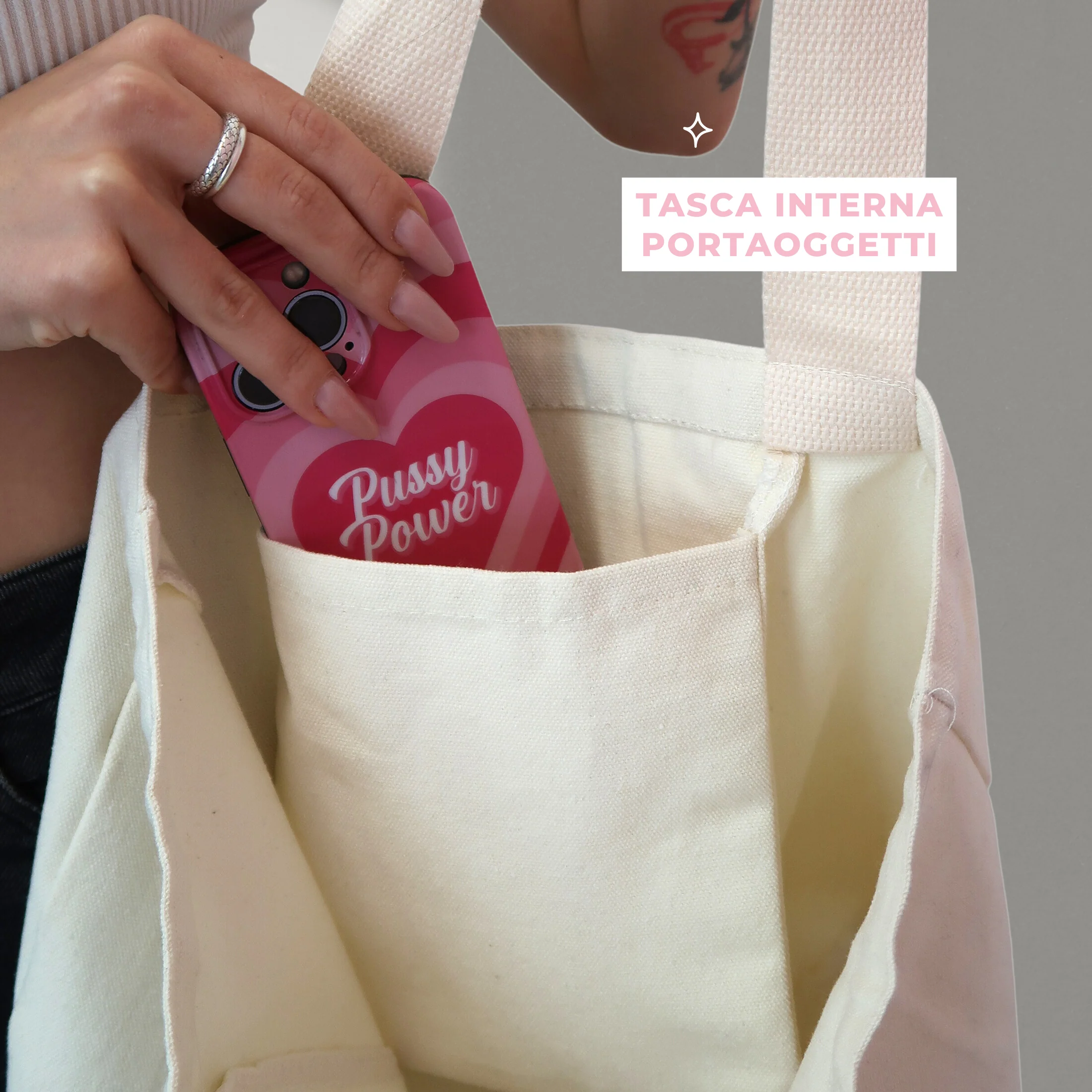 Tote Bag - Pink College BIG - Image 6