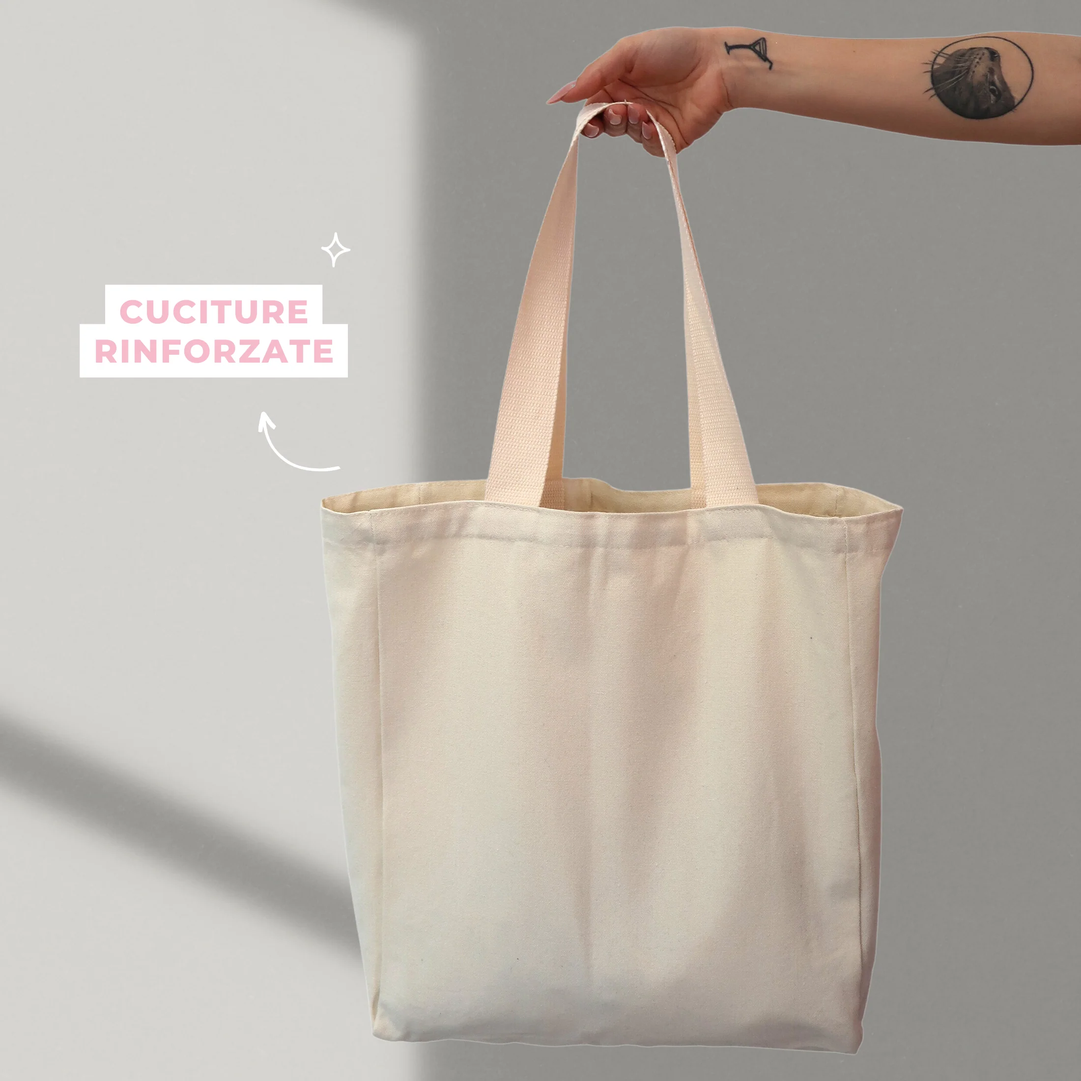 Tote Bag - Pink College SMALL - Image 2