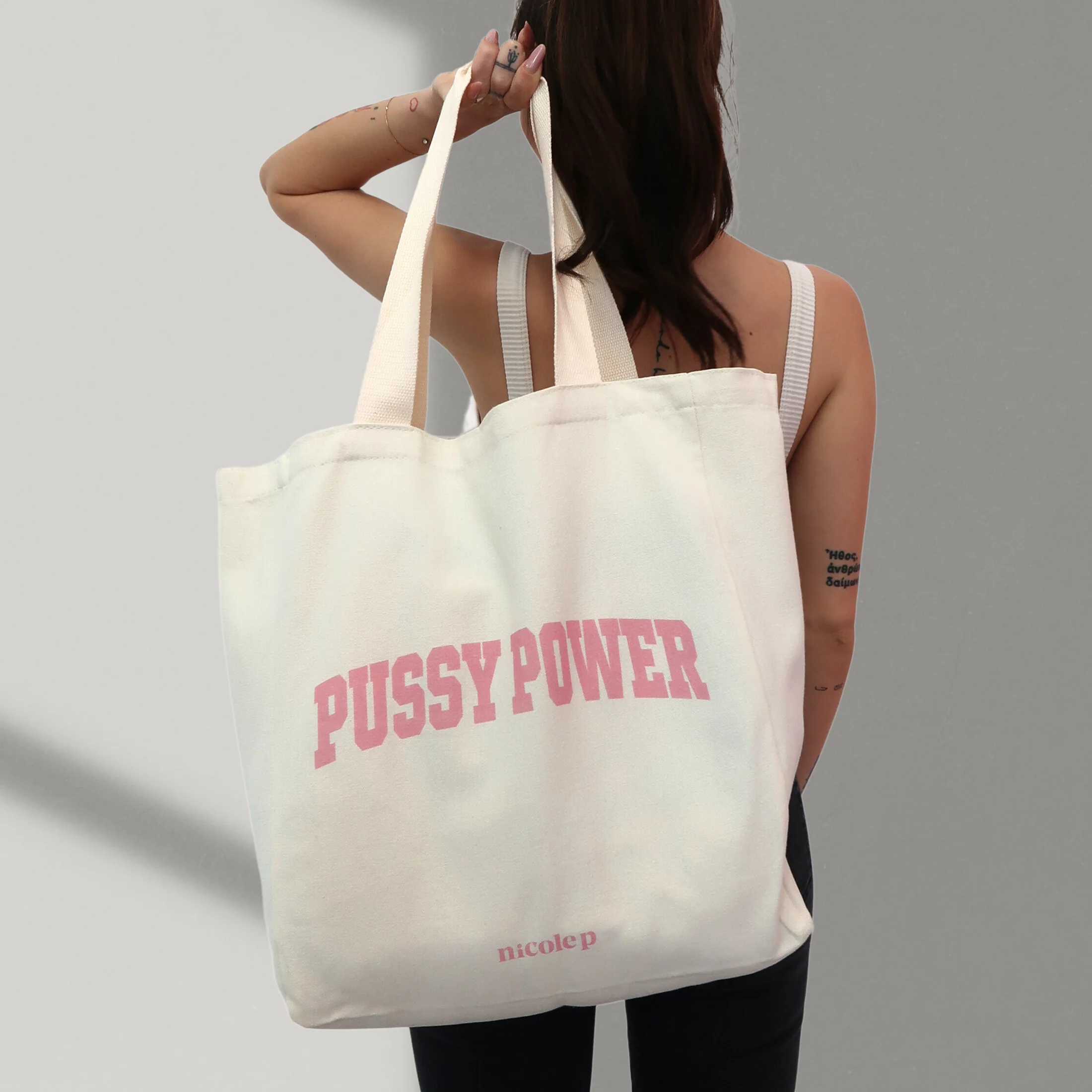 Tote Bag - Pink College SMALL - Image 4